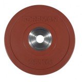 Диск бампированный обрезиненный цветной FOREMAN FM/BM-25KG-RD, вес: 25 кг