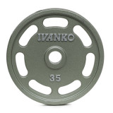 Олимпийский шлифованный E-Z диск IVANKO OMEZS 20 кг серый