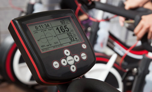 Велоэргометр Wattbike Trainer  - показания на дисплее