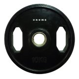 Диск олимпийский обрезиненный со стальной втулкой 10 кг. GROME WP027-10