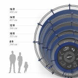 Батут UNIX line 16 ft (4.88 м) SUPREME GAME (blue) 