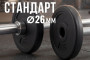 Диск 26 мм. пластиковый 1,0 кг VictoryFit VF-SPL260100