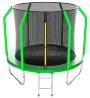 Батут EVO JUMP Cosmo 12ft (Green) с внутренней сеткой и лестницей