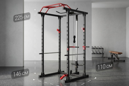 Силовая рама c верхним и нижним блоком VictoryFit VF-B2002