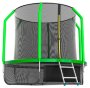 Батут с внутренней сеткой и лестницей EVO JUMP Cosmo 10ft диаметр 305 см зеленый