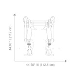 Hoist HF-5962 Турник Пресс Брусья (для зала) серебряный/черный