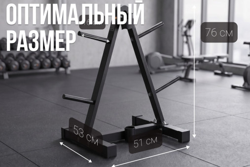 Стойка треугольная для дисков (26 мм.) VictoryFit VF-D4014