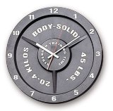 Часы настенные Body-Solid STT45 в виде тяжелоатлетического диска