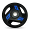 Диск обрезиненный c хватом UNIX Fit PRO 20 кг, 51 мм, олимпийский, синий