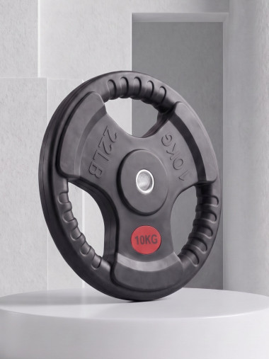 Диск 31 мм. обрезиненный с 3-мя хватами 10 кг, VictoryFit VF-S251000