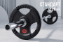 Диск 31 мм. обрезиненный с 3-мя хватами 10 кг, VictoryFit VF-S251000