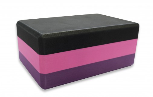 Блок для йоги трехцветный премиум в коробке Original Fit.Tools FT-3DBLOCK