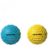Массажный мяч для стопы LIVEPRO Foot Massage Ball набор, 2 штуки, синий, желтый