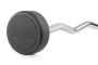 Штанга неразборная обрезиненная 15 кг. Изогнутый гриф VictoryFit VF-DX5150