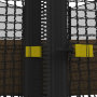 Каркасный батут UNIX line 8 ft (2.44 м) Black&Brown с наружной защитной сеткой