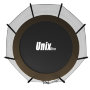 Каркасный батут UNIX line 8 ft (2.44 м) Black&Brown с наружной защитной сеткой