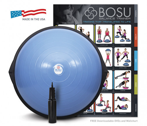 Балансировочная платформа BOSU Balance Trainer Home Blue (голубой/черный)