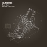 Жим ногами и Гак-машина Body-Solid GLPH1100B (2025)