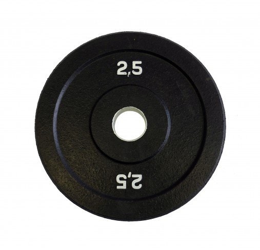 Диск бамперный 2,5 кг (черный) Original Fit.Tools олимпийский ф50 мм для кроссфита
