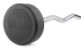 Штанга неразборная обрезиненная 30 кг. Изогнутый гриф VictoryFit VF-DX5300