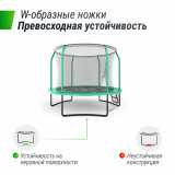 Батут UNIX line 8 ft (2.44 м) SUPREME GAME (green)