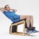 Универсальная скамья NOHrD TriaTrainer, орех / нат. кожа