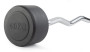 Штанга неразборная обрезиненная 40 кг. Изогнутый гриф VictoryFit VF-DX5400