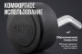 Штанга неразборная обрезиненная 40 кг. Изогнутый гриф VictoryFit VF-DX5400