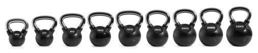 Гиря с резиновым покрытием 8 кг (модель: К-6) VictoryFit VF-KRU080