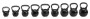 Гиря с резиновым покрытием 10 кг (модель: К-6) VictoryFit VF-KRU100
