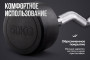 Штанга неразборная обрезиненная 50 кг. Изогнутый гриф VictoryFit VF-DX5500