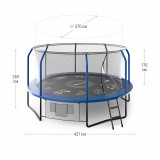 Батут UNIX line 14 ft (4.27 м) SUPREME GAME (blue)