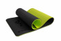Коврик для йоги 10 мм двухслойный TPE черно-зеленый Original Fit.Tools