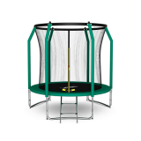 Батут ARLAND премиум 8FT с внутренней страховочной сеткой и лестницей темно-зеленый