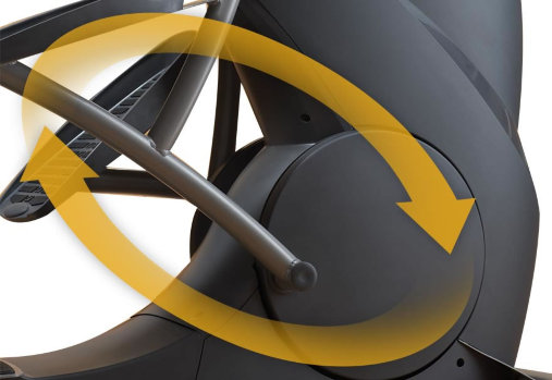 Эллиптический велотренажер Octane Fitness xR6000, запатентованная траектория движения педалей Power Stroke