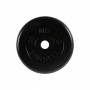 Набор обрезиненных дисков, черные MB Barbell, D-51 мм, 1,25-20 кг, "Стандарт" с метал. втулкой (общий вес 107,5 кг) 6 пар