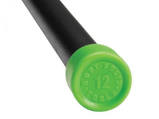 Бодибар (гимнастическая палка) 12LB / 5,4 кг зеленый наконечник Body-Solid BSTFB12