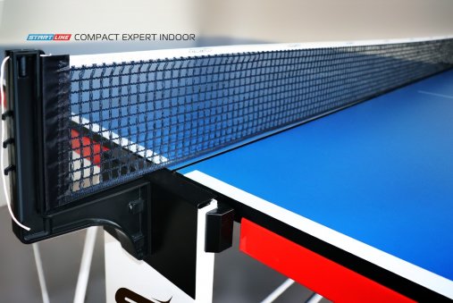 Теннисный стол SL Compact Expert Indoor - компактная модель теннисного стола для помещений. Уникальный механизм трансформации