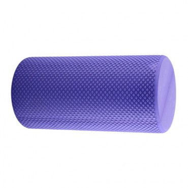 Ролик для пилатеса INEX EVA Foam Roller укороченный, длина 30 см, фиолетовый