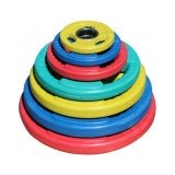 Набор цветных олимпийских дисков 51 мм ZSO 1,25-25 кг (общий вес 157,5 кг) с хватами