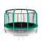 Батут ARLAND премиум 16FT (4,88 м) с внутренней страховочной сеткой и лестницей (Dark green) 