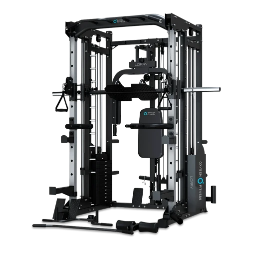 Многофункциональный силовой комплекс со встроенными весовыми стеками OXYGEN FITNESS LORRY на базе машины Смита