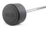 Штанга неразборная обрезиненная 35 кг. Прямой гриф VictoryFit VF-DX4350
