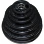 Набор черных обрезиненных дисков ZSO, D-51 мм, 1,25-25 кг, с хватами (общий вес 157,5 кг) 7 пар