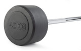 Штанга неразборная обрезиненная 40 кг. Прямой гриф VictoryFit VF-DX4400
