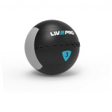 Медбол LIVEPRO Wall Ball 10 кг, черный, серый