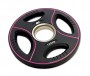 Набор черных олимпийских дисков 51 мм OFT DPU 1,25-25 кг (общий вес 157,5 кг) полиуретановых с хватом