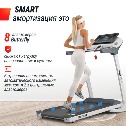 Беговая дорожка UNIX Fit MX-580A белый Беговая дорожка UNIX Fit MX-580A белый
