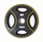 Набор черных олимпийских дисков 51 мм OFT DPU 1,25-20 кг (общий вес 107,5 кг) полиуретановых с хватом
