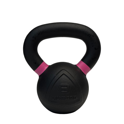 Чугунная гиря LIVEPRO Kettlebell 8 кг, черный